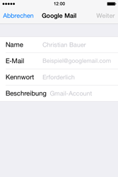 Apple iPhone 4 S - E-Mail - Konto einrichten (gmail) - 6 / 12
