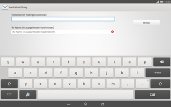 Sony Xperia Tablet Z2 LTE - E-Mail - Konto einrichten - 1 / 1