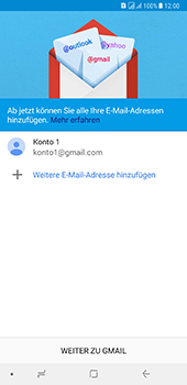 Samsung Galaxy A8 Plus (2018) - E-Mail - Konto einrichten (gmail) - 0 / 0