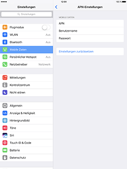 Apple iPad Pro 9.7 inch - Internet - Manuelle Konfiguration - 7 / 20