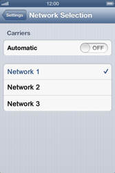 Salt - Apple iPhone 4 - Network: Manual network selection