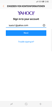 Samsung Galaxy S8 Plus - E-Mail - Konto einrichten (yahoo) - 7 / 12