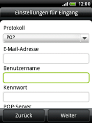 HTC Wildfire - E-Mail - Konto einrichten - 8 / 17