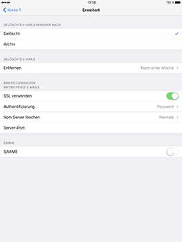 Apple iPad Pro 9.7 inch - E-Mail - Konto einrichten - 1 / 1