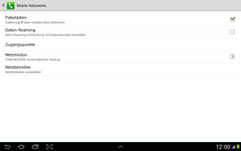 Samsung Galaxy Note 10-1 - Internet - Manuelle Konfiguration - 7 / 22