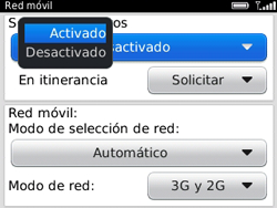 Desactivar itinerancia de datos en blackberry 9320 manual