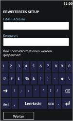 Nokia Lumia 800 - E-Mail - Konto einrichten - 0 / 0