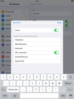Apple iPad Air - E-Mail - Konto einrichten - 19 / 27