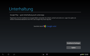 Sony Xperia Tablet Z LTE - Apps - Konto anlegen und einrichten - 23 / 27