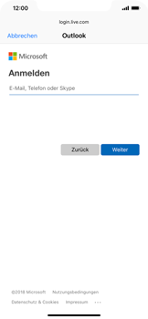 Apple iPhone XS Max - E-Mail - Konto einrichten (outlook) - 6 / 12