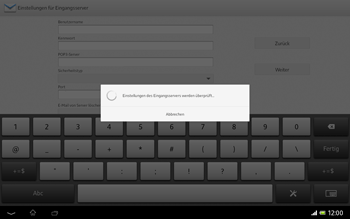 Sony Xperia Tablet Z LTE - E-Mail - Konto einrichten - 1 / 1