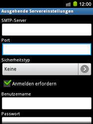 Samsung Galaxy Mini - E-Mail - Konto einrichten - 0 / 0