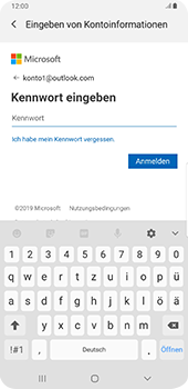Samsung Galaxy S9 Plus - E-Mail - Konto einrichten (outlook) - 8 / 14