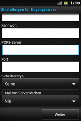 Sony Xperia Go - E-Mail - Konto einrichten - 2 / 2