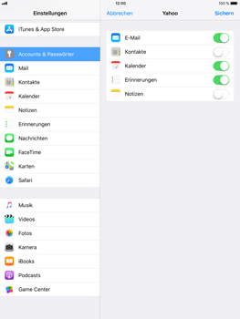 Apple iPad Air 2 - E-Mail - Konto einrichten (yahoo) - 1 / 1