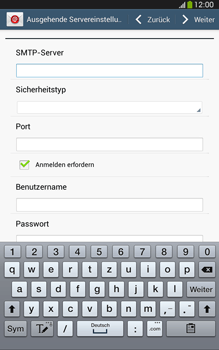 Samsung Galaxy Tab 3 8-0 LTE - E-Mail - Konto einrichten - 1 / 1