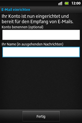 Sony Xperia Go - E-Mail - Konto einrichten - 2 / 2