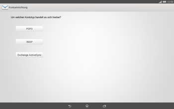 Sony Xperia Tablet Z2 LTE - E-Mail - Konto einrichten - 0 / 0