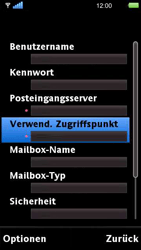Sony Ericsson U5i Vivaz - E-Mail - Konto einrichten - 1 / 1