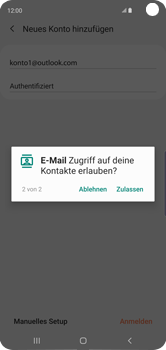 Samsung Galaxy S10 - E-Mail - Konto einrichten (outlook) - 12 / 16
