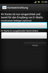 Sony Xperia Miro - E-Mail - Konto einrichten - 14 / 17