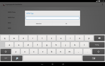 Sony Xperia Tablet Z2 LTE - Internet - Manuelle Konfiguration - 13 / 19