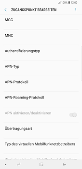 Samsung Galaxy S8 Plus - Internet - Apn-Einstellungen - 0 / 0