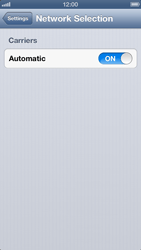 Salt - Apple iPhone 5 - Network: Manual network selection