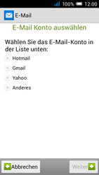 Alcatel Pop C7 - E-Mail - Konto einrichten - 0 / 0