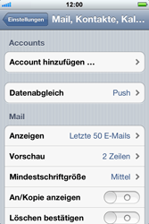 Apple iPhone 3GS - E-Mail - Konto einrichten - 2 / 2