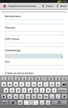 Samsung Galaxy Note 8-0 - E-Mail - Konto einrichten - 1 / 1