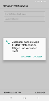 Samsung Galaxy S8 Plus - E-Mail - Konto einrichten (outlook) - 8 / 11