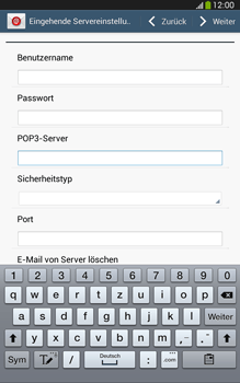 Samsung Galaxy Tab 3 8-0 LTE - E-Mail - Konto einrichten - 2 / 2