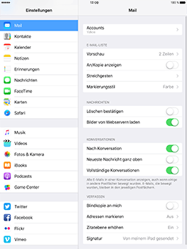 Apple iPad Pro 9.7 inch - E-Mail - Konto einrichten (yahoo) - 9 / 11