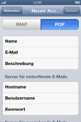 Apple iPhone 4 S - E-Mail - Konto einrichten - 0 / 0