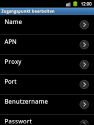 Samsung Galaxy Y - Internet - Apn-Einstellungen - 8 / 17