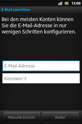 Sony Xperia Go - E-Mail - Konto einrichten - 1 / 1