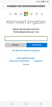 Samsung Galaxy S8 Plus - E-Mail - Konto einrichten (outlook) - 8 / 12