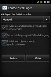 Sony Xperia Miro - E-Mail - Konto einrichten - 13 / 17