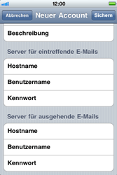 Apple iPhone 3G - E-Mail - Konto einrichten - 0 / 0