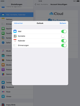 Apple iPad Pro 9.7 inch - E-Mail - Konto einrichten (outlook) - 8 / 11