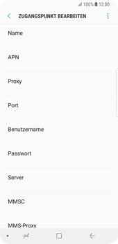 Samsung Galaxy S9 - Internet - Manuelle Konfiguration - 12 / 38