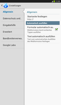 Samsung Galaxy Tab 3 7-0 - Internet - Manuelle Konfiguration - 0 / 0