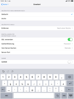 Apple iPad Air 2 - E-Mail - Konto einrichten - 23 / 27
