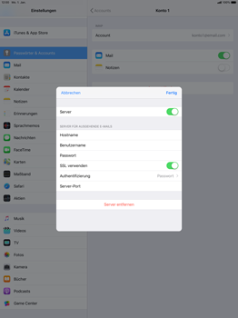 Apple iPad Pro 12.9 inch - E-Mail - Konto einrichten - 20 / 30