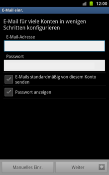 Samsung Galaxy Note - E-Mail - Konto einrichten - 1 / 1