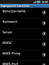 Samsung Galaxy Mini - Internet - Manuelle Konfiguration - 13 / 24