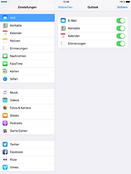 Apple iPad Pro 9.7 inch - E-Mail - Konto einrichten (outlook) - 8 / 11