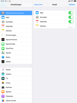 Apple iPad mini 3 - E-Mail - Konto einrichten (gmail) - 8 / 11