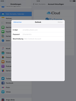 Apple iPad Pro 9.7 inch - E-Mail - Konto einrichten (outlook) - 6 / 11